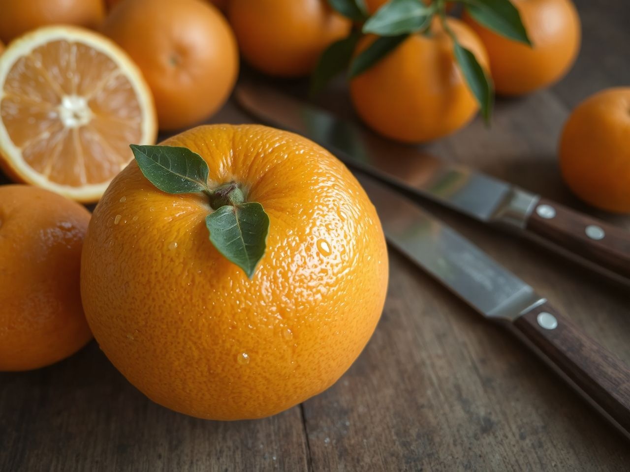 A friss, érett narancs több természetes cukrot és aromát tartalmaz.