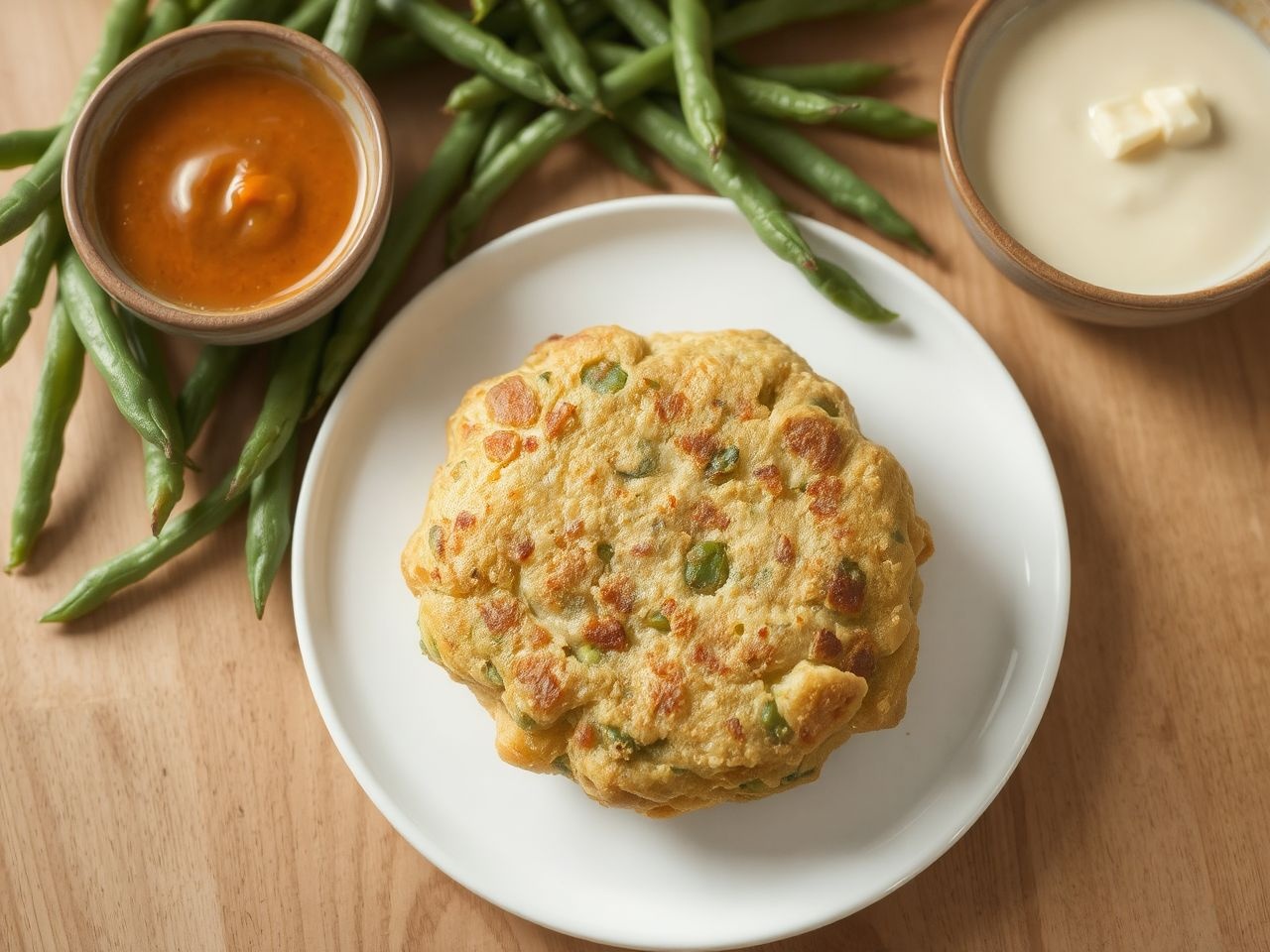 A zöldbabfasírt kiváló fehérjeforrás növényi alapú étrendben.