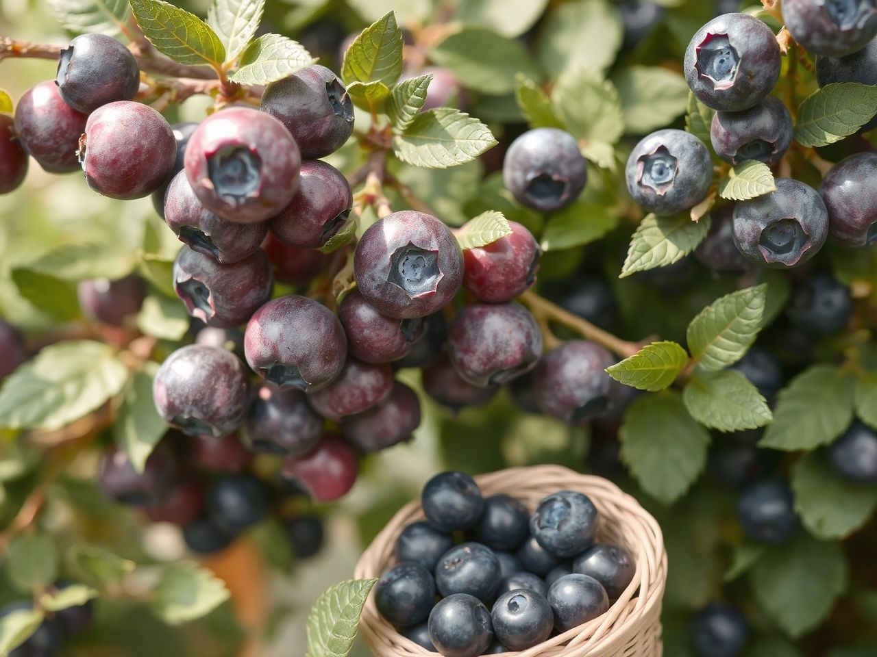 Az áfonya szüretelésekor a szemeket óvatosan kell kezelni.