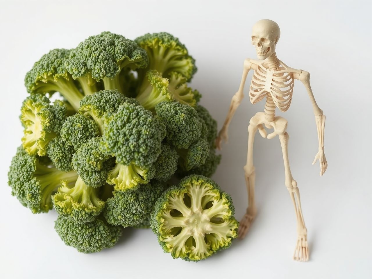 A brokkoli gazdag kalciumban, erősíti a csontokat.