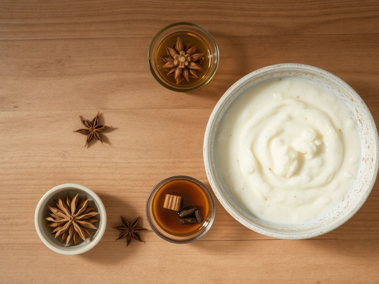 A természetes édesítők fokozzák a rizskása ízélményét.