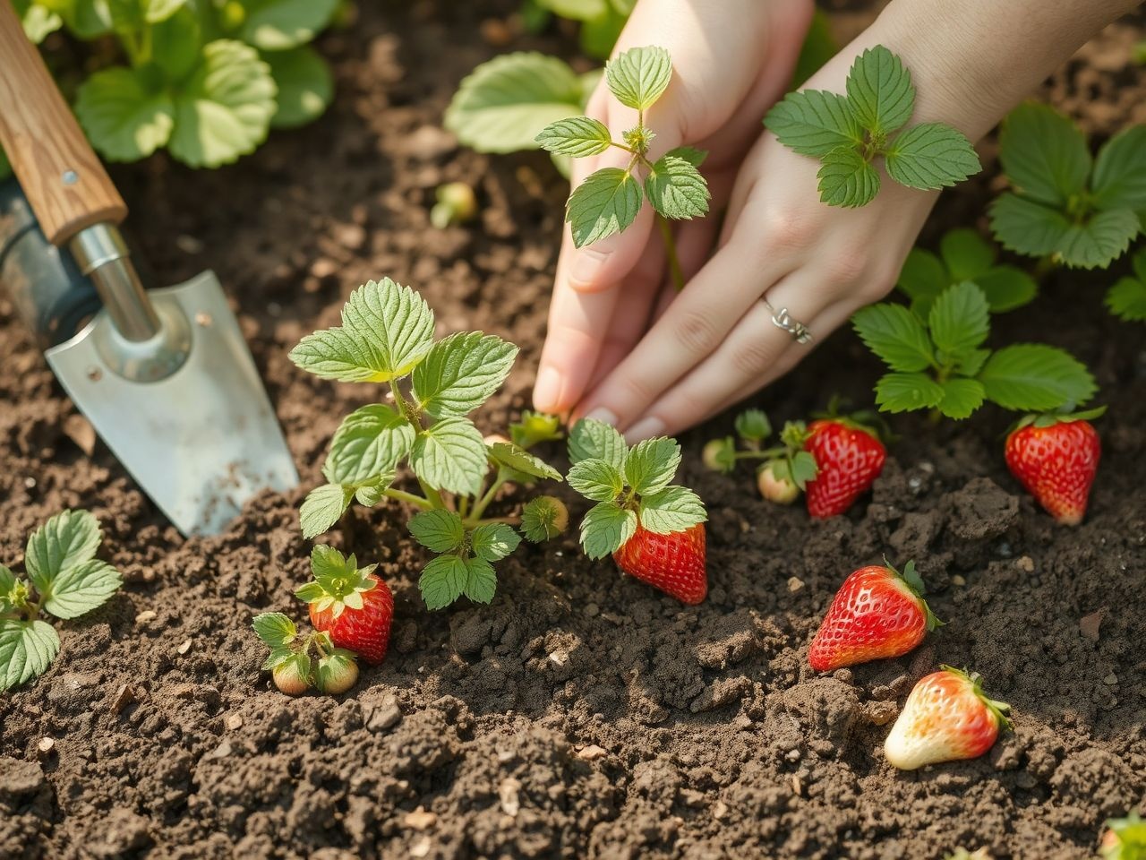 Az eper palántákat tápanyagban gazdag, jól vízelvezető talajba ültesd.