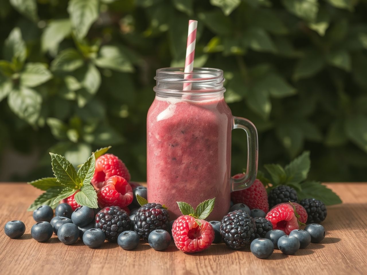 Az erdei gyümölcsös turmix frissítő energiát ad délutánra.