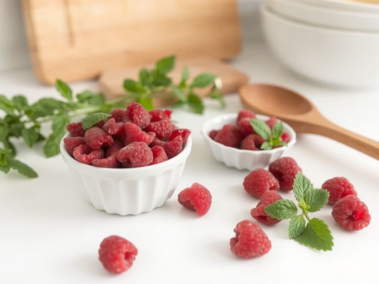 A liofilizált málna ízét és tápanyagát megőrzi süteményekben.