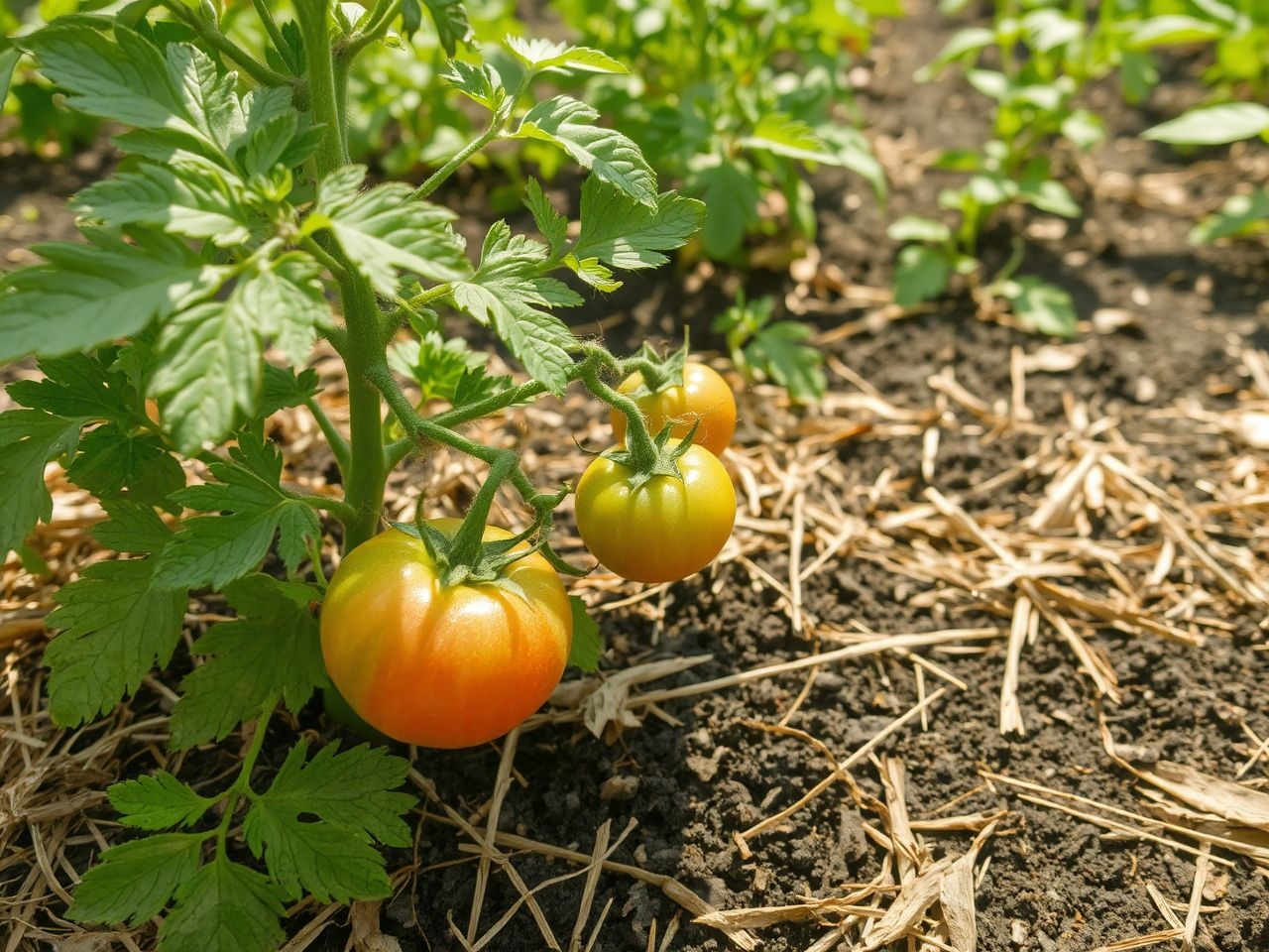 A mulcsozás csökkenti a vízfogyasztást és javítja a talajt.