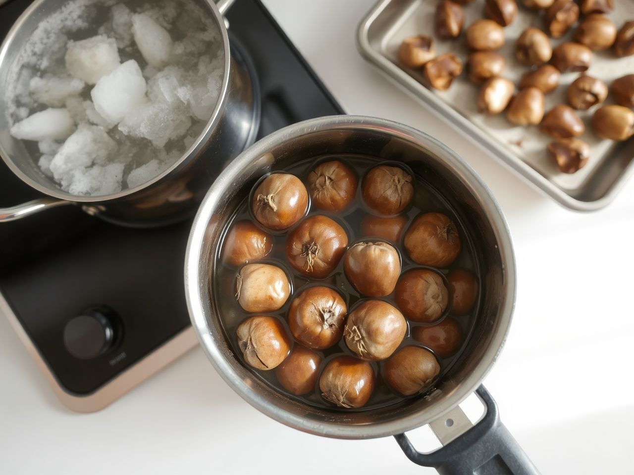 Sütve a gesztenye édesebb, főzve pedig könnyebben pépesíthető.