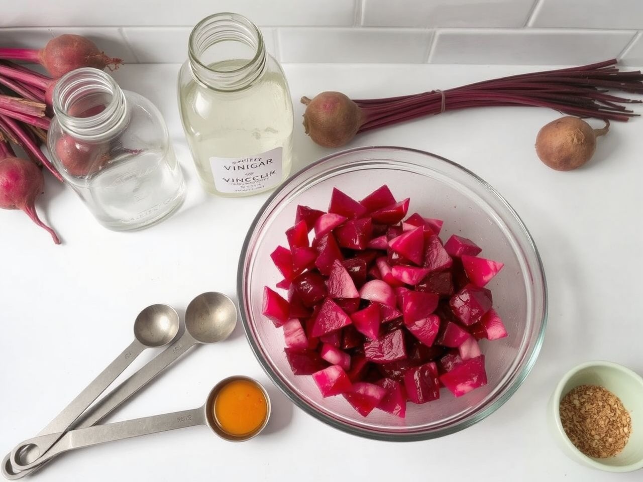 Az ecet túlzott használata elnyomja a cékla természetes ízét.