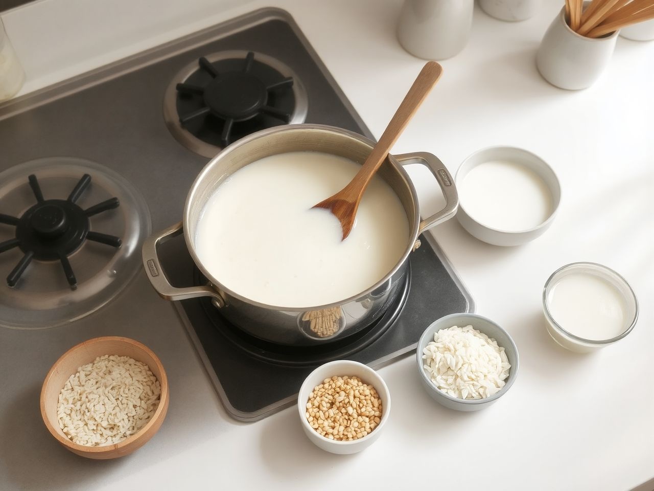 A túl sok víz hígítja a rizskása krémességét és ízét.