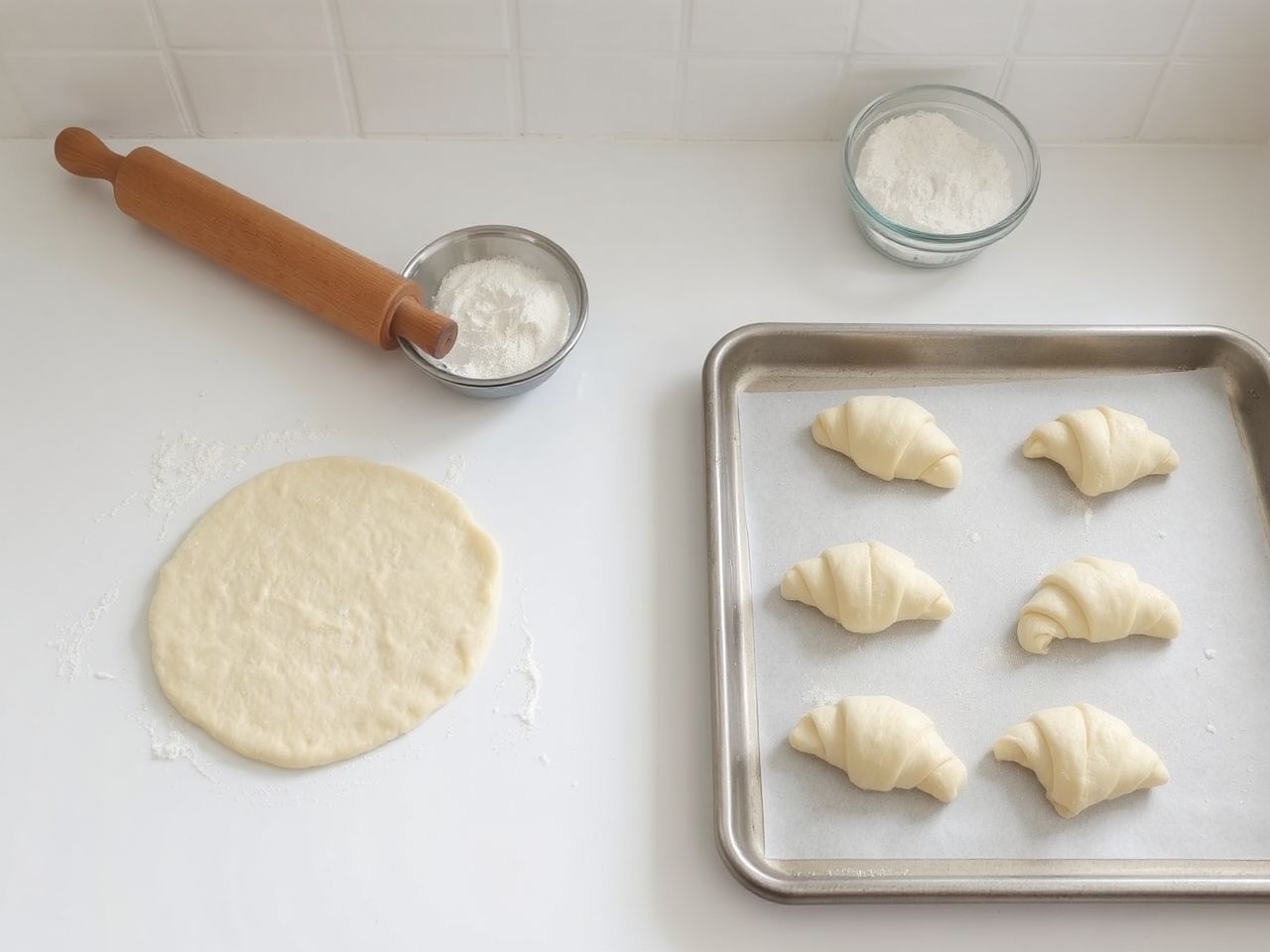 A tésztát ne gyúrjuk túl, különben kemény lesz.