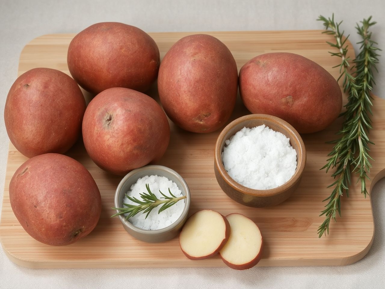 A Cristina burgonya piros héjú, magas keményítőtartalmú fajta.