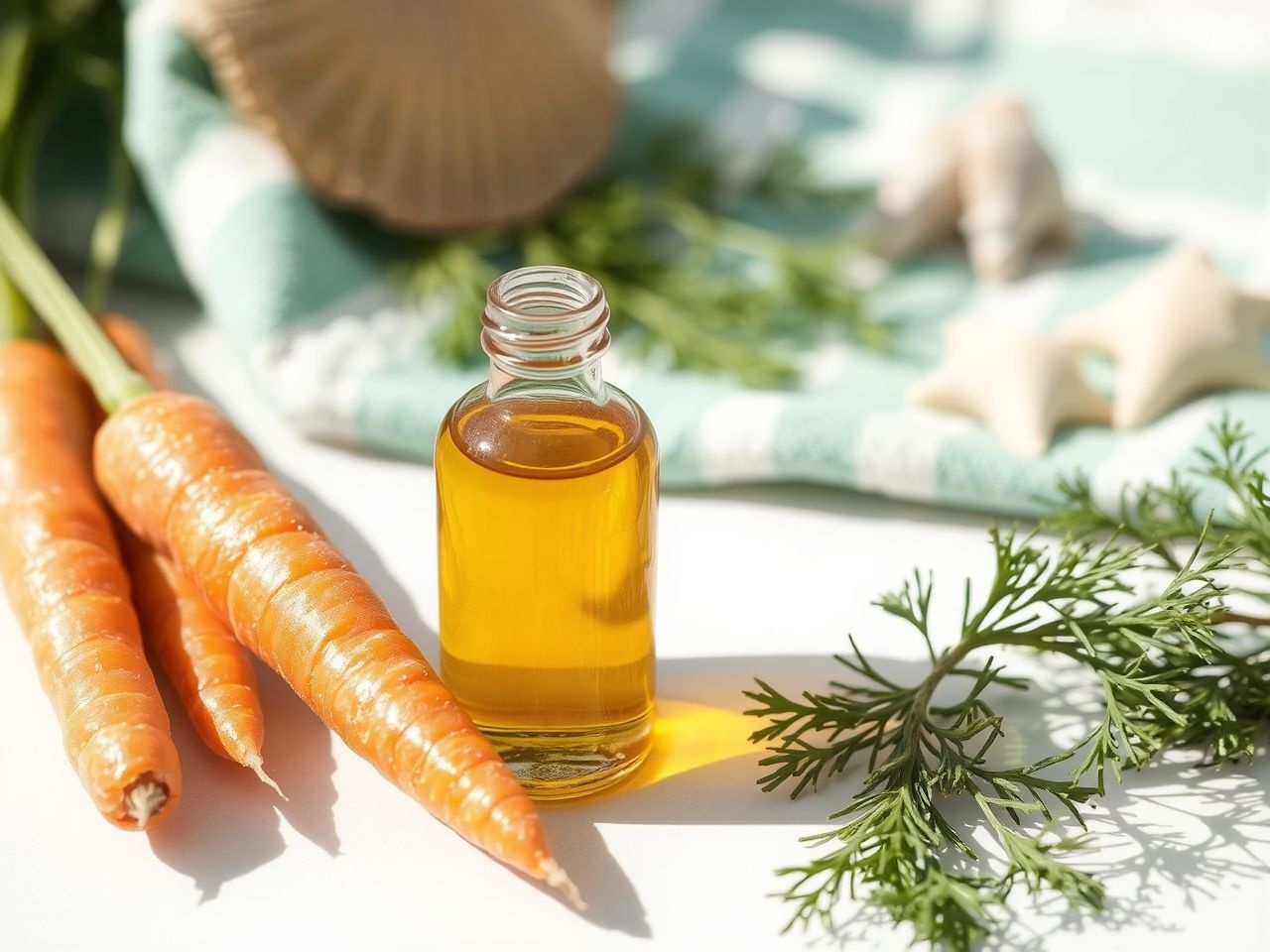 A sárgarépaolaj természetes UV-védelmet nyújt barnuláskor.