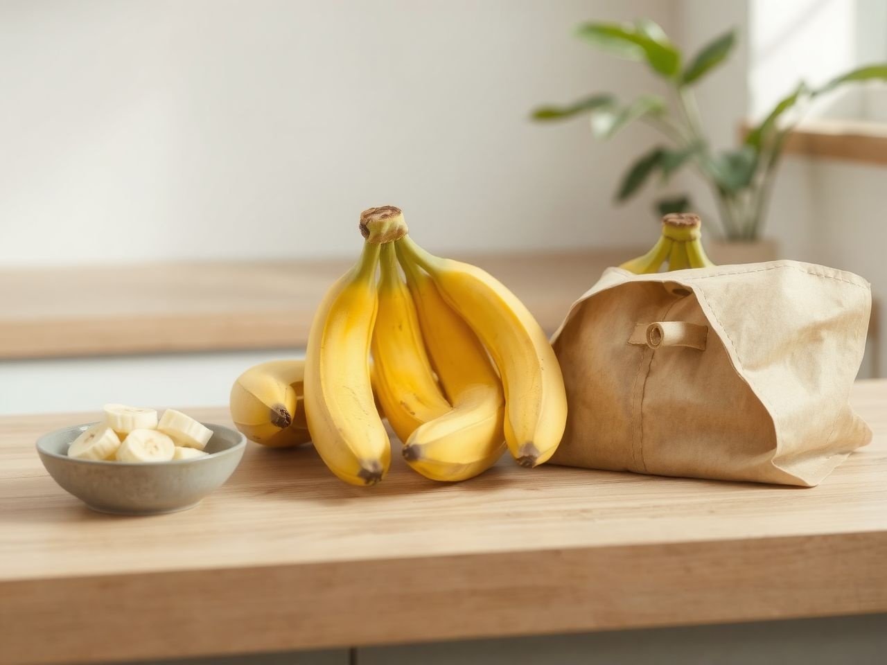 A banánt tartsuk szobahőmérsékleten, hűtőben gyorsan barnul.