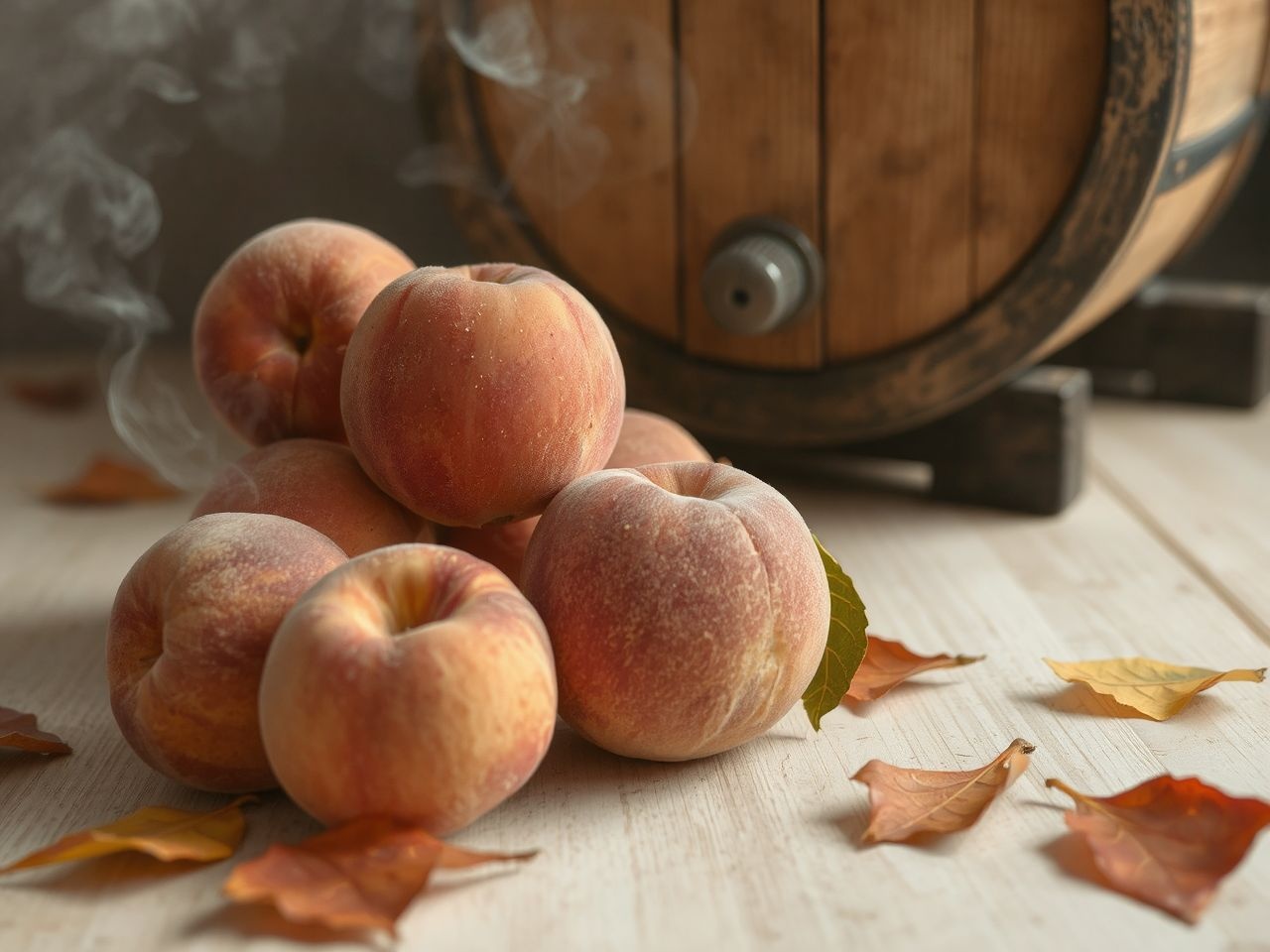 Az érett őszibarack cukortartalma optimalizálja az erjedést.