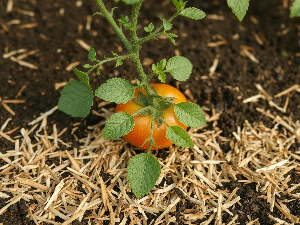 A paradicsom mulcsozása megőrzi a talaj nedvességtartalmát hatékonyan.