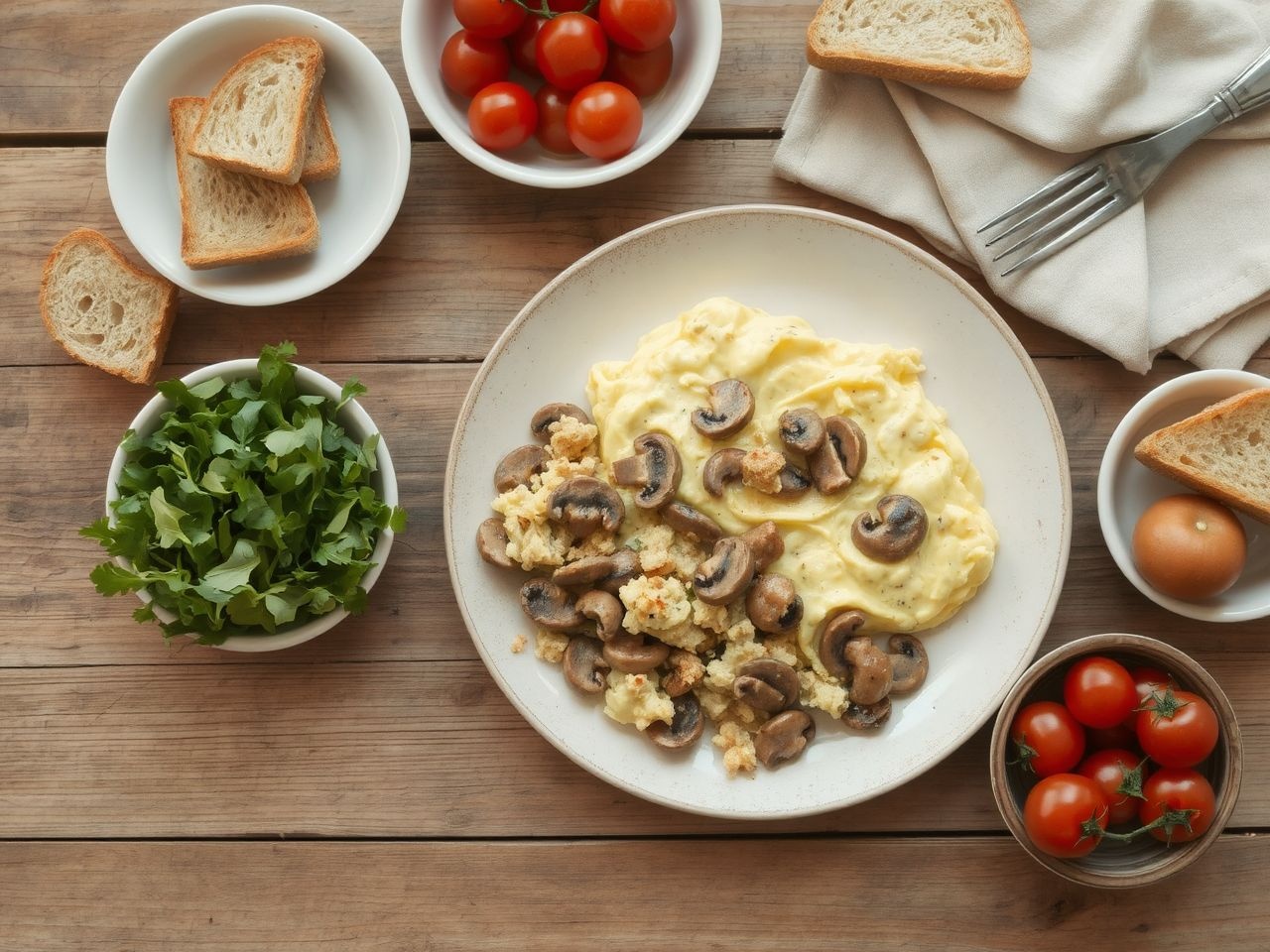 A friss petrezselyem és pirított kenyér ideális köret hozzá.