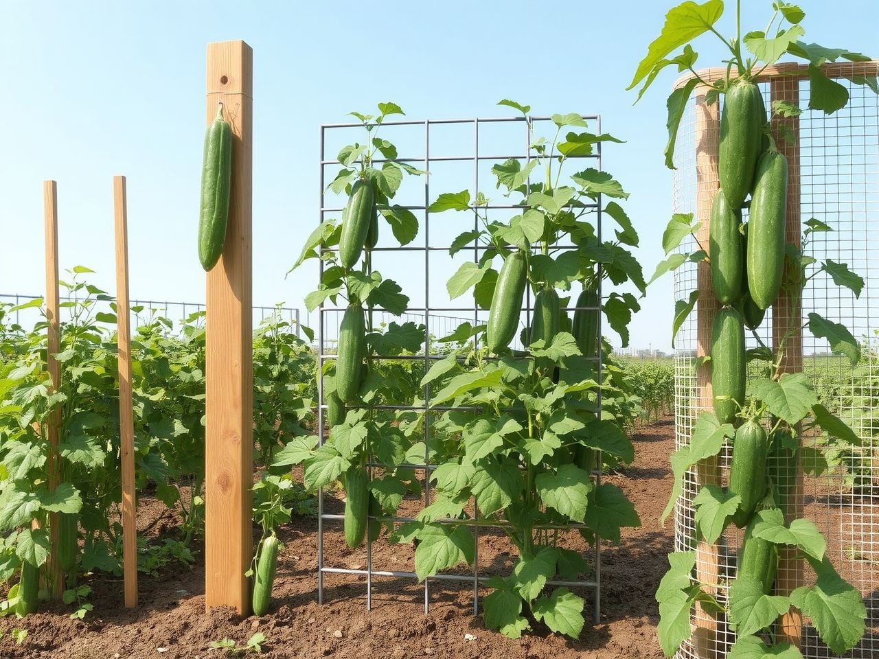A leggyakoribb támrendszerek: drót, háló és karós megoldások.