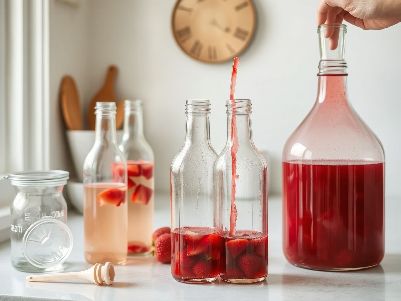 A palackok tisztasága garantálja a bor hosszú eltarthatóságát.