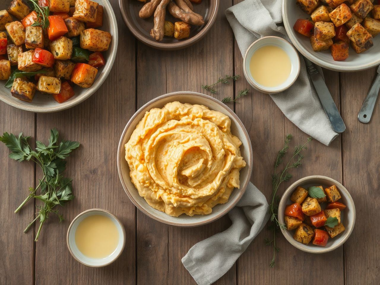 A sütőtökös krumplipüré kiváló választás sültek mellé.