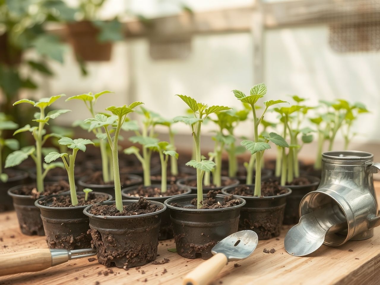 A palántanevelés optimális fény és hőmérséklet mellett garantált.