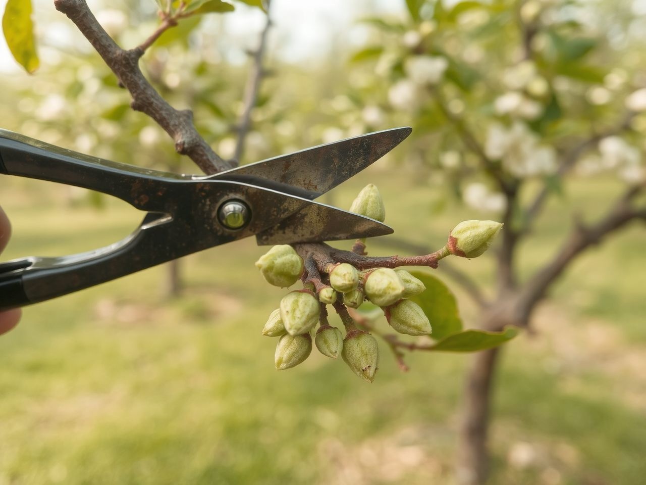 A koronakialakítás speciális metszése növeli a gyümölcshozamot.