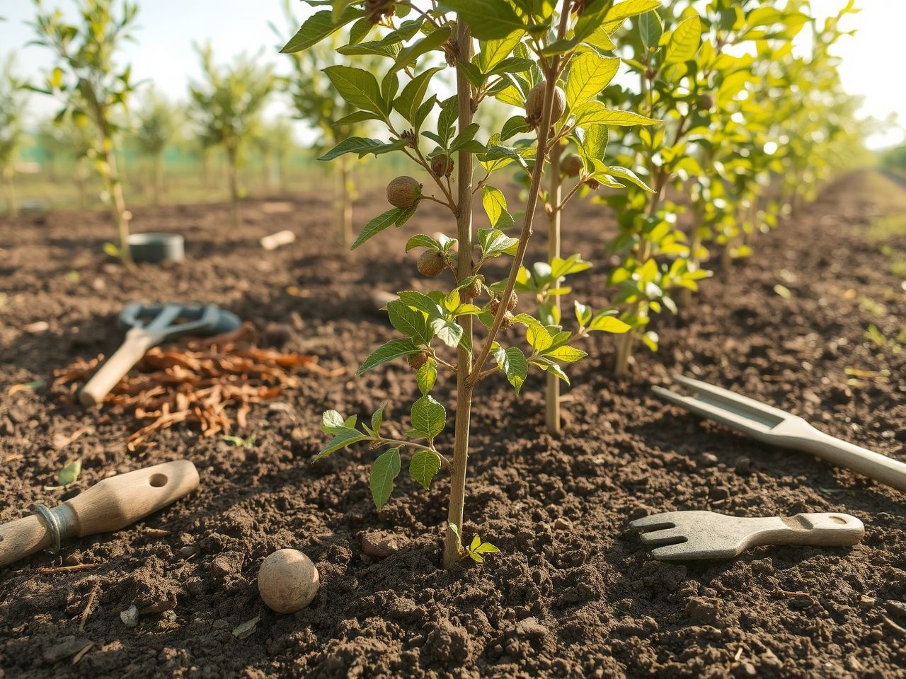 A diófa oltványainál a talaj pH-ja meghatározó a növekedéshez.