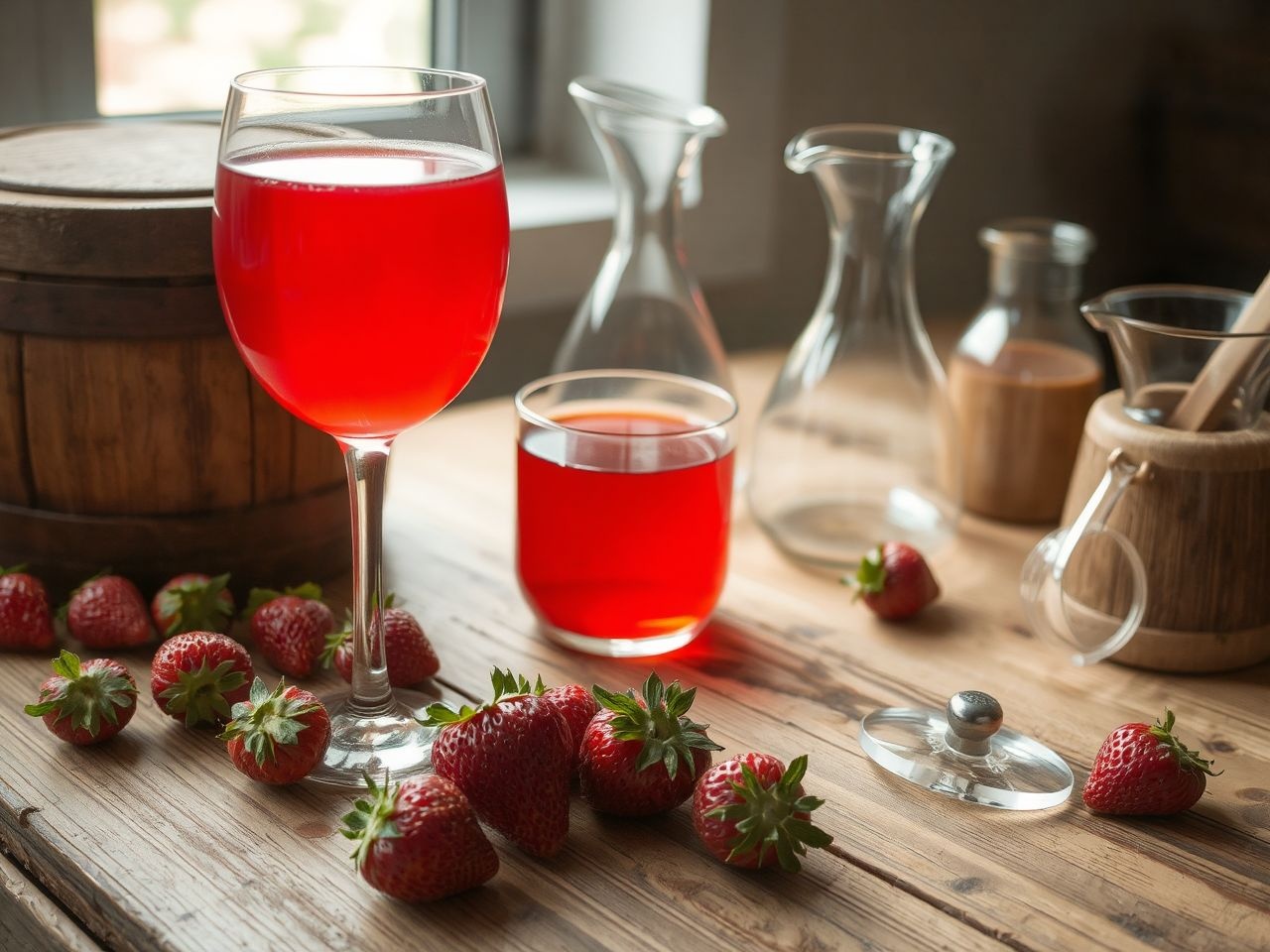 Az eperbor minőségét a friss gyümölcs és türelem határozza meg.