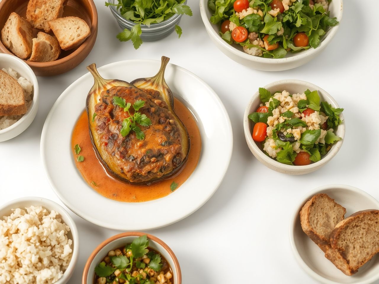 Friss petrezselyemmel és joghurtos szósszal tálaljuk.