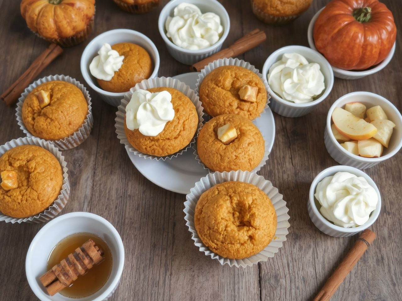 Szaftos muffin mellé fahéjas-tejszínes krém a tökéletes páros.