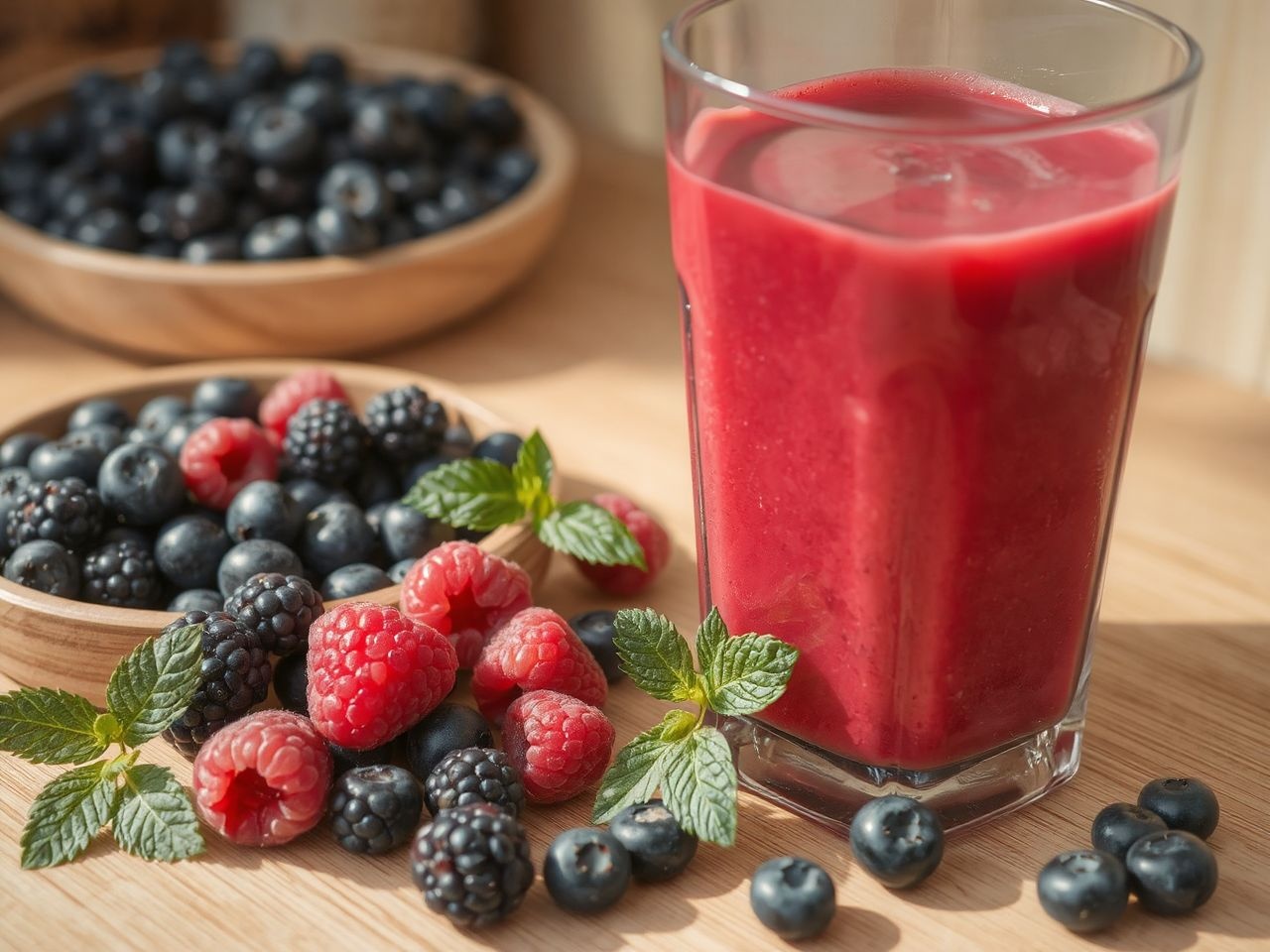 Az érett gyümölcs fokozza a turmix természetes édes ízét.