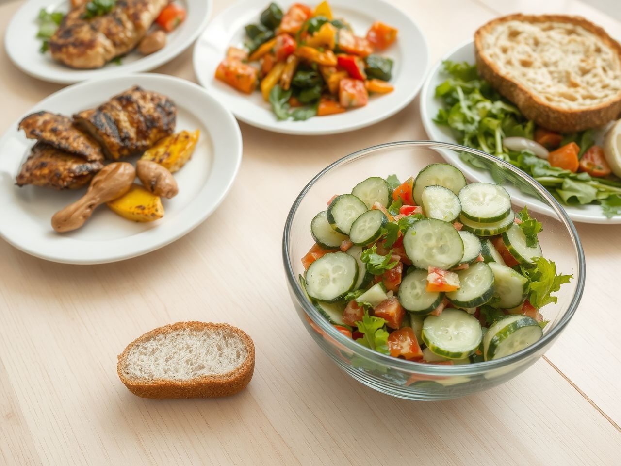 Az uborkasaláta kiváló frissítő köret grillezett húsokhoz is.