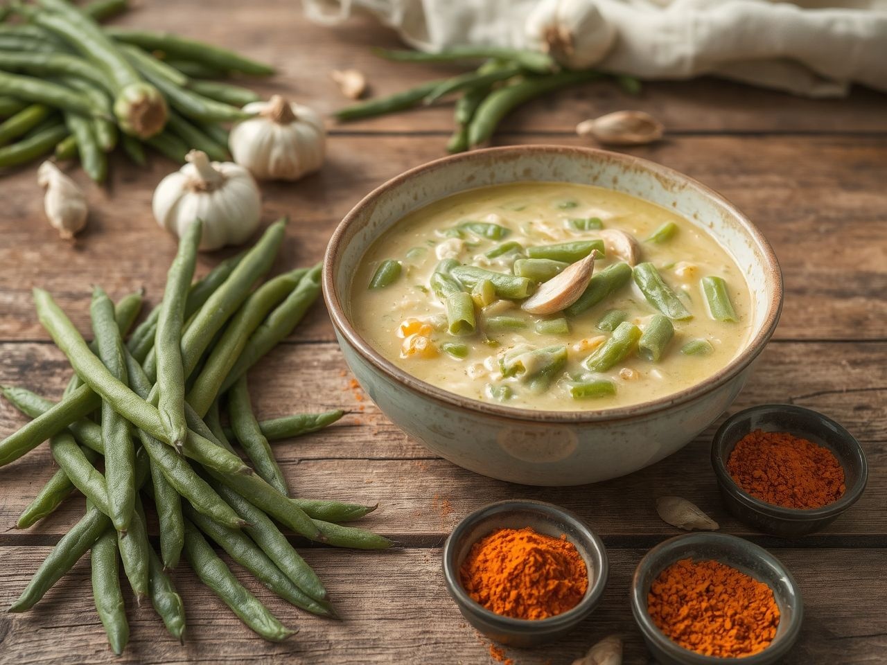 A zöldbab főzelék a magyar konyha legismertebb fogása.