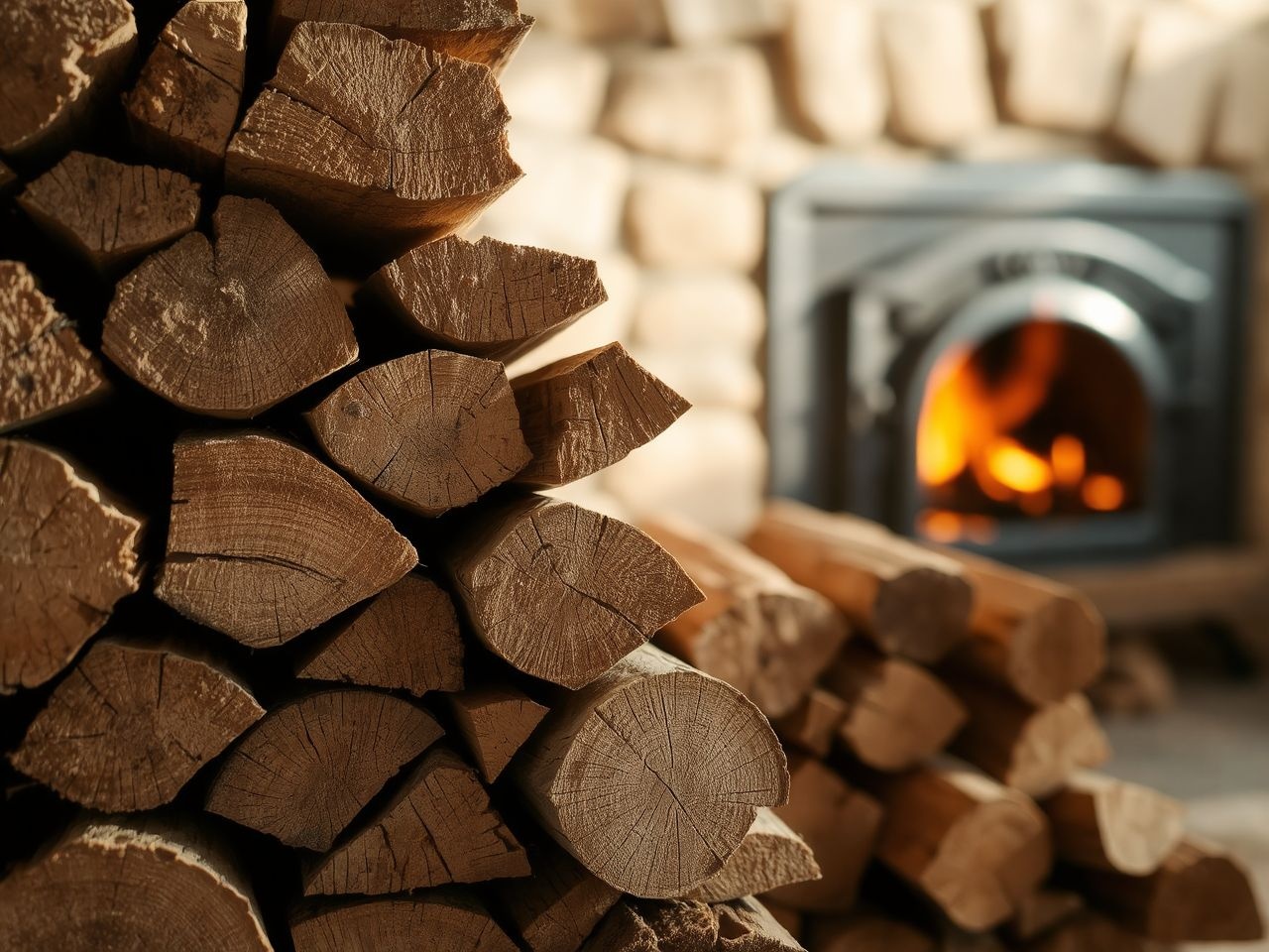 A diófa tűzifaként magas fűtőértékkel, de lassú száradással bír.