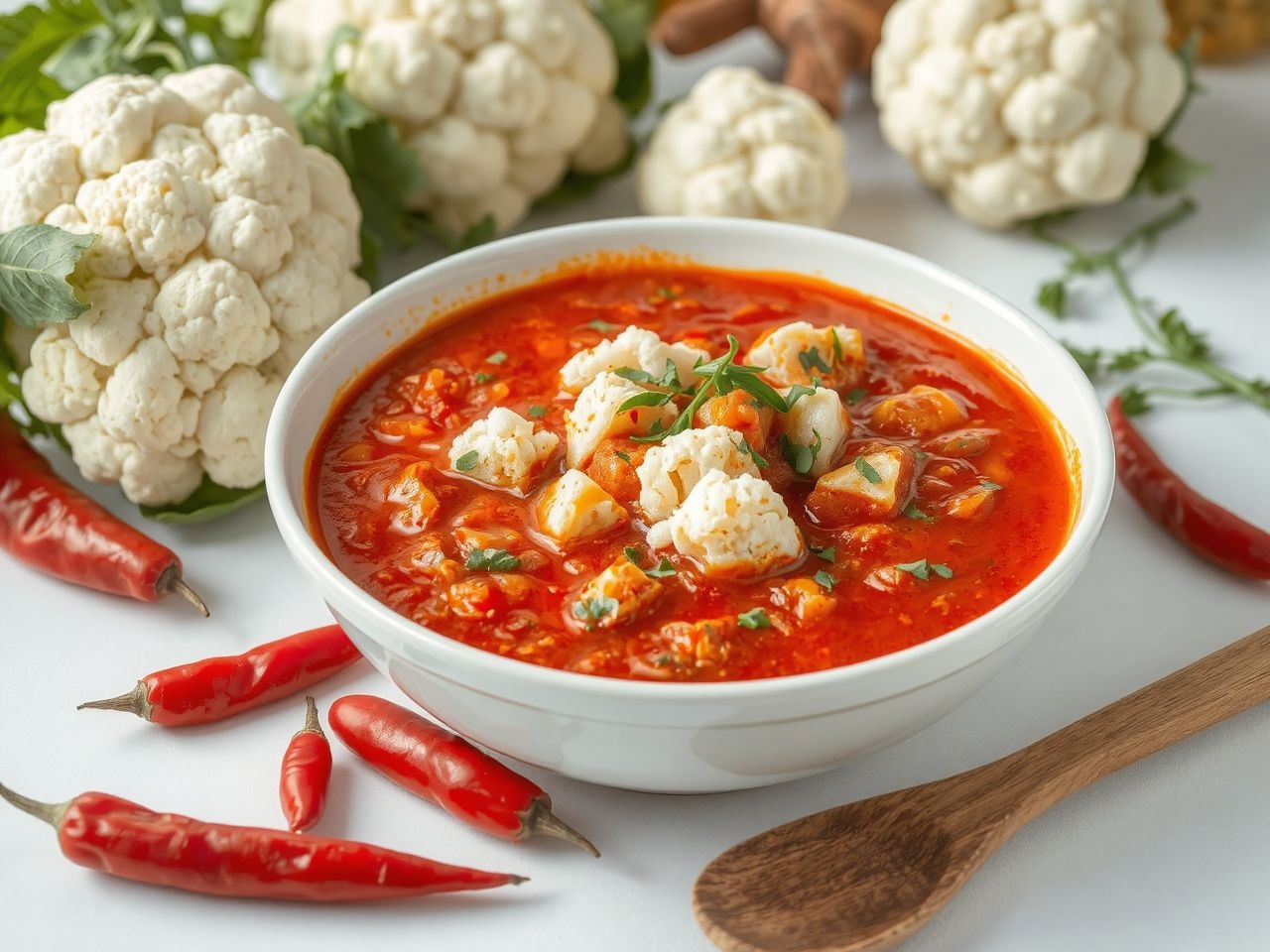 A karfiolpörkölt környezetbarát és egészséges vegetáriánus étel.