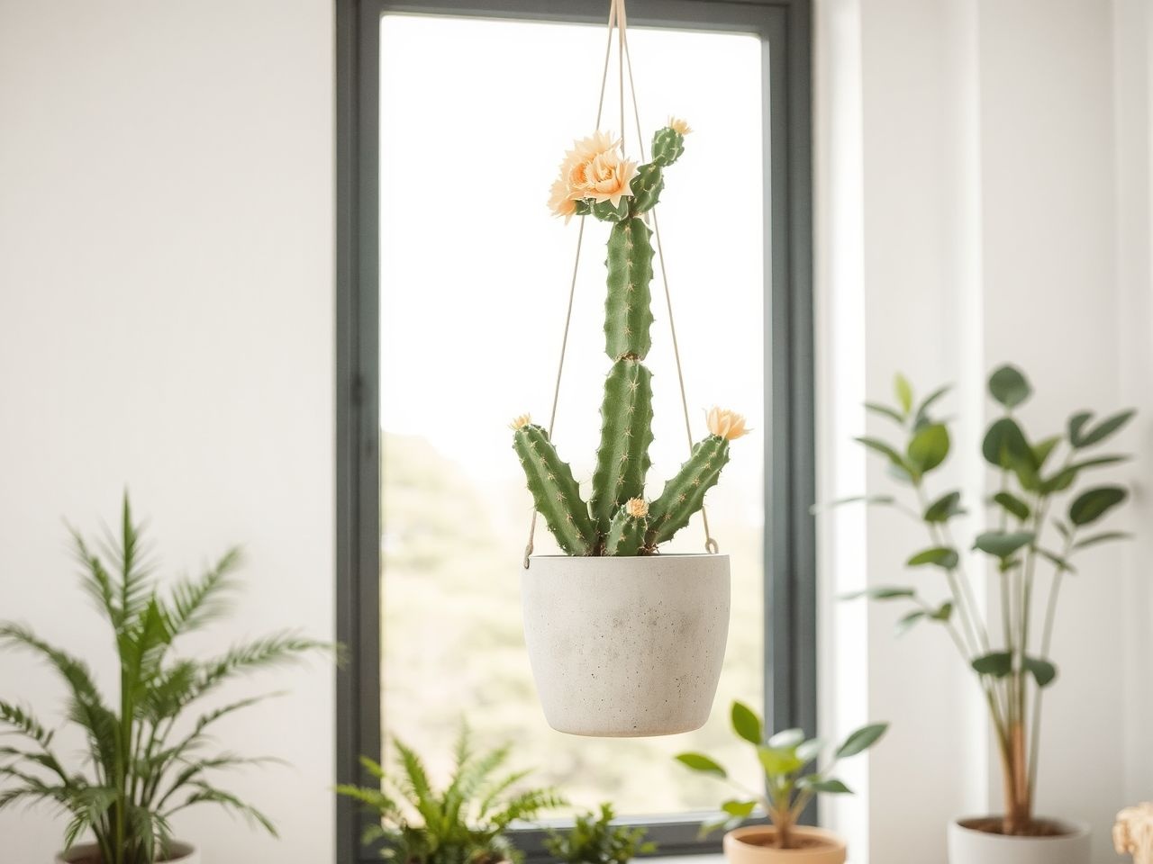 A kukackaktusz élénk virágai feldobják bármely szobát.