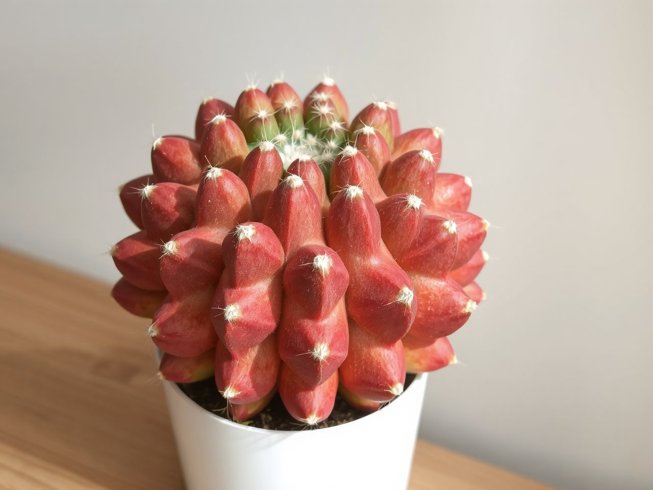 A rubinkaktusz leválása a túlöntözés és gyenge gyökérzet jele.