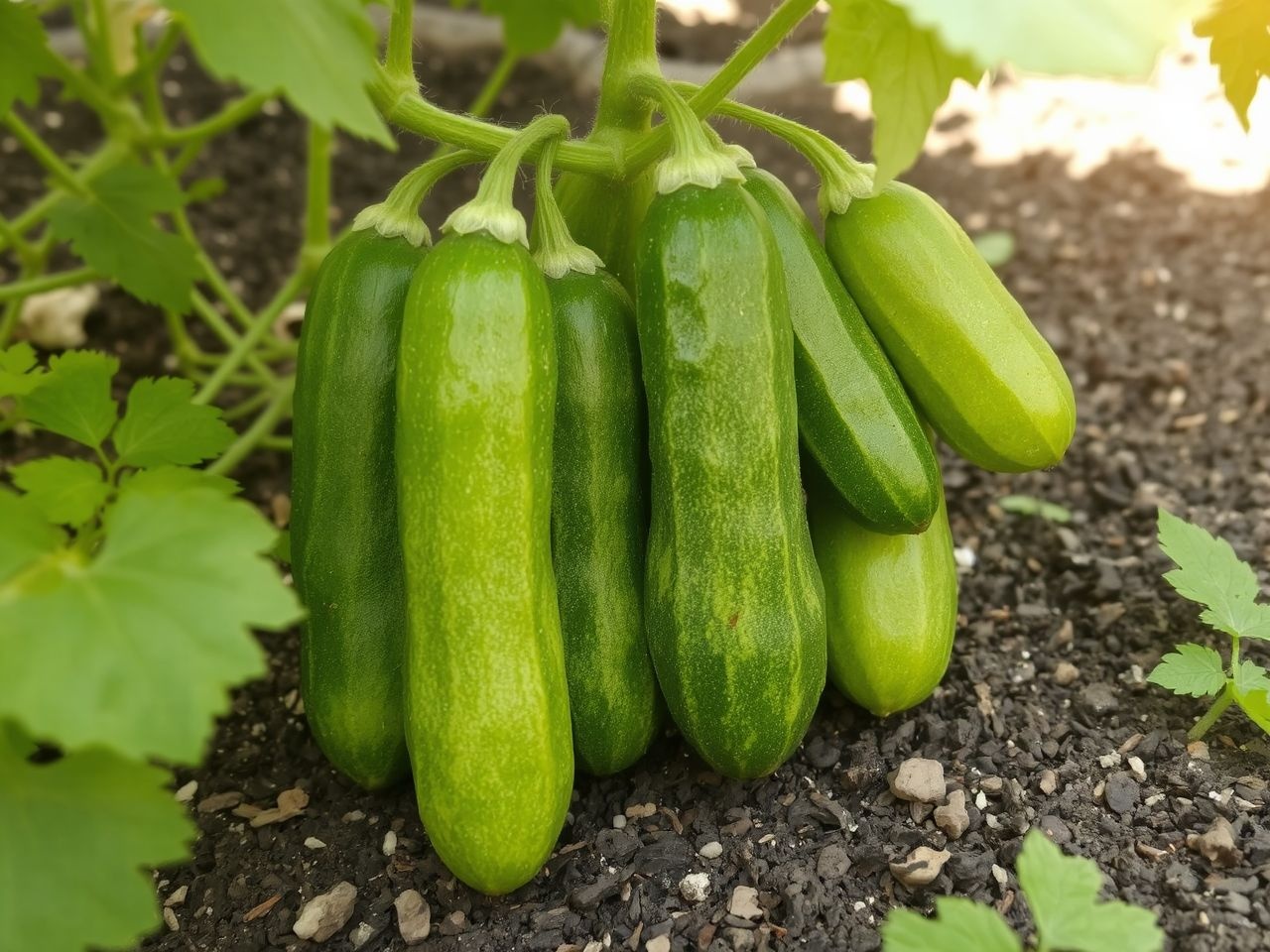 A sikeres fürtös uborka termesztés alapja a rendszeres öntözés.
