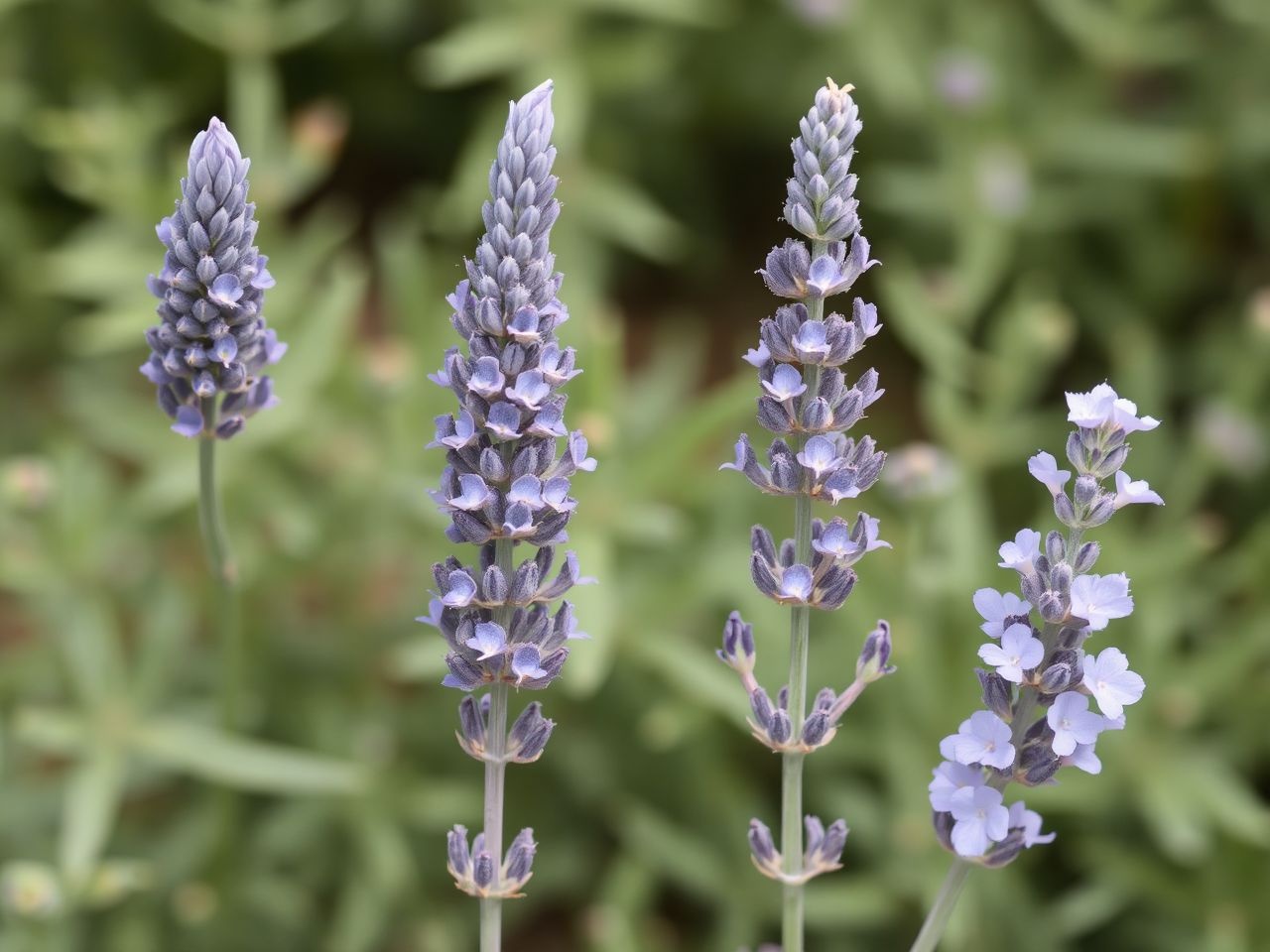 A spanyol levendula nagyobb, bojtosan bontja virágait.