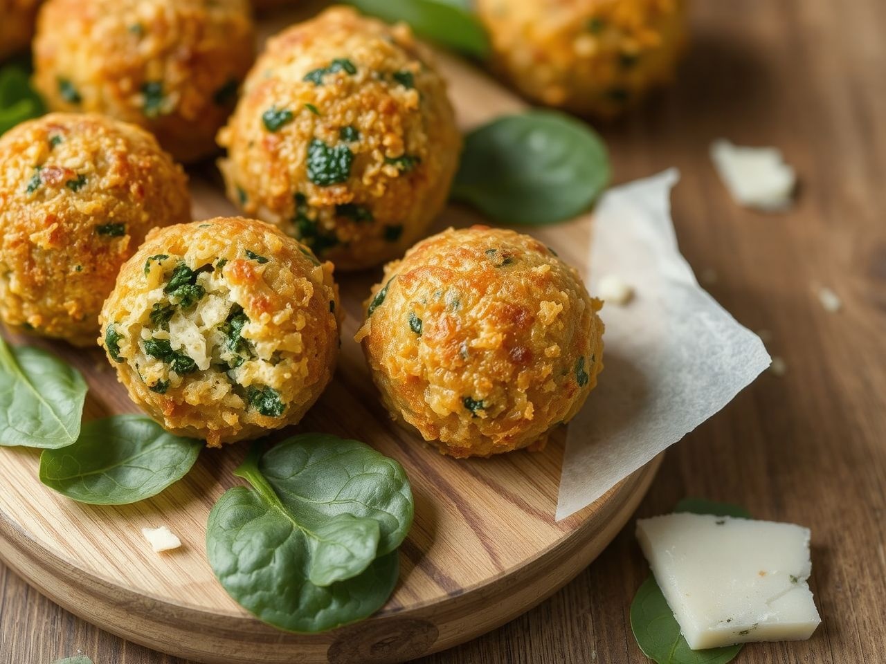 A spenótos töltelék friss citromlével nyeri el ízét.