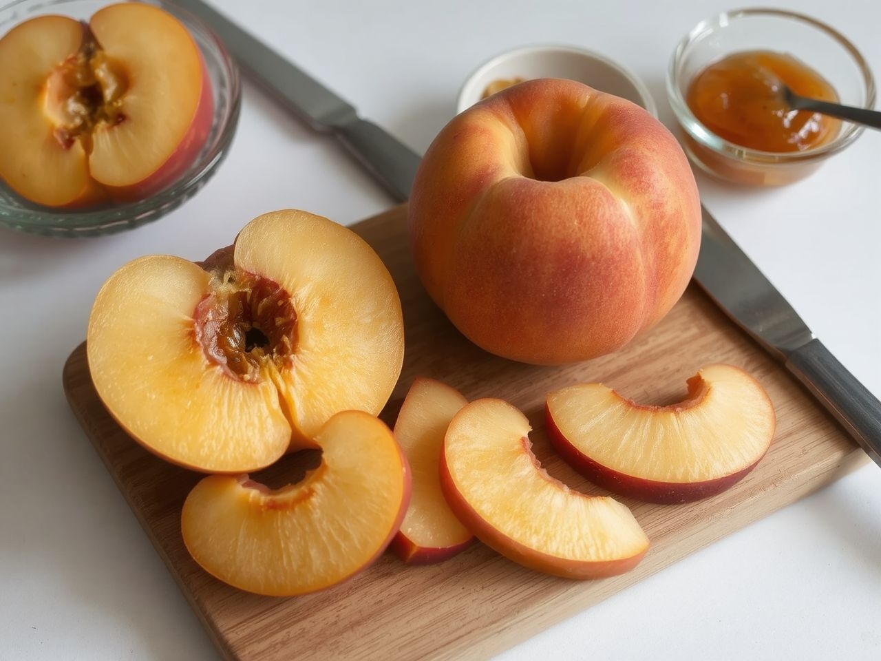 A 'Sunbeam' őszibarack kiváló lekvárok és desszertek készítéséhez.