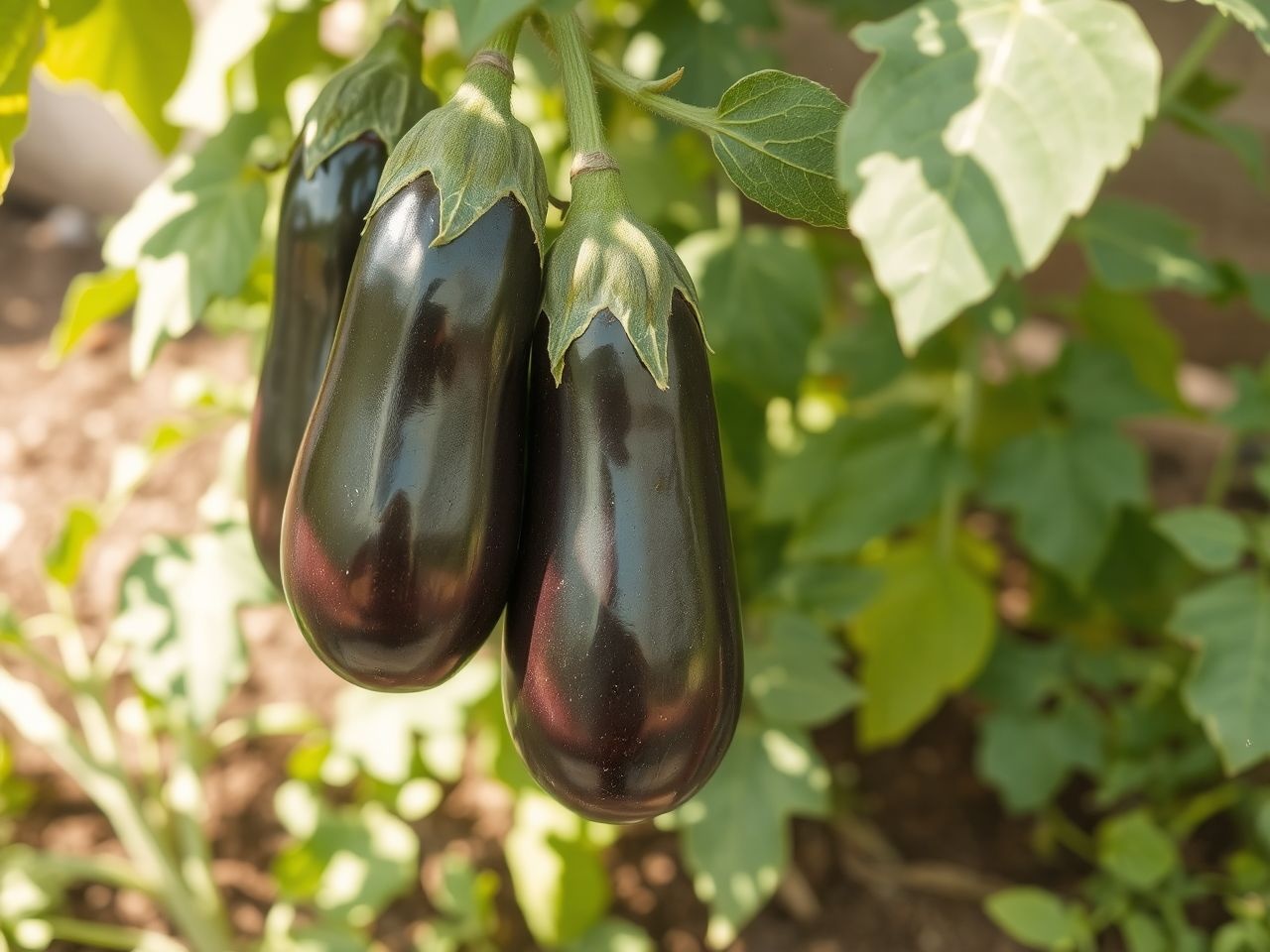 A padlizsán szüretelése akkor ideális, ha fényes és kemény.