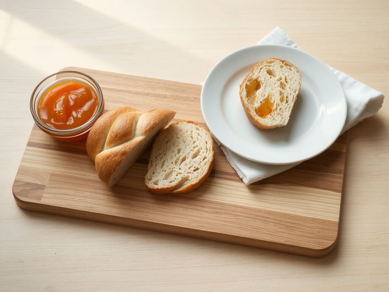 A tekert mandulás kalács narancslekvárral az igazi ízorgia.