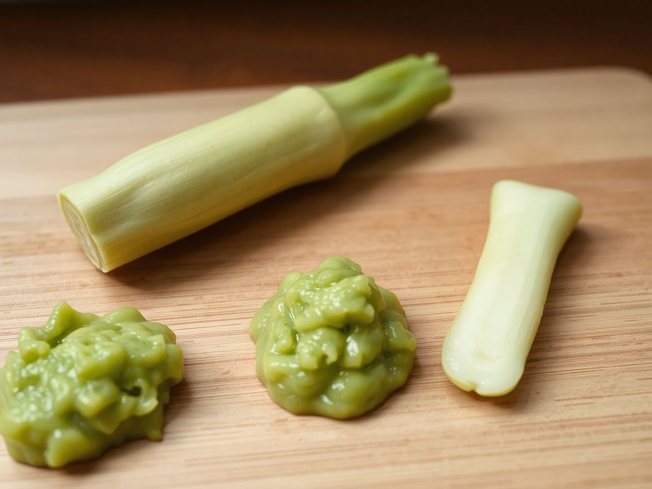 A valódi wasabit ritkán használják, mert drága és érzékeny.