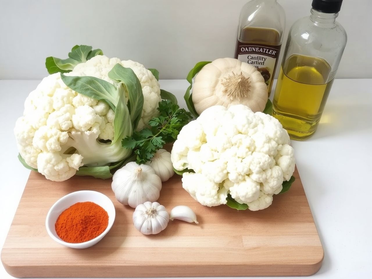 A karfiol mellett hagyma, paprika és fűszerpaprika alapvető kellék.