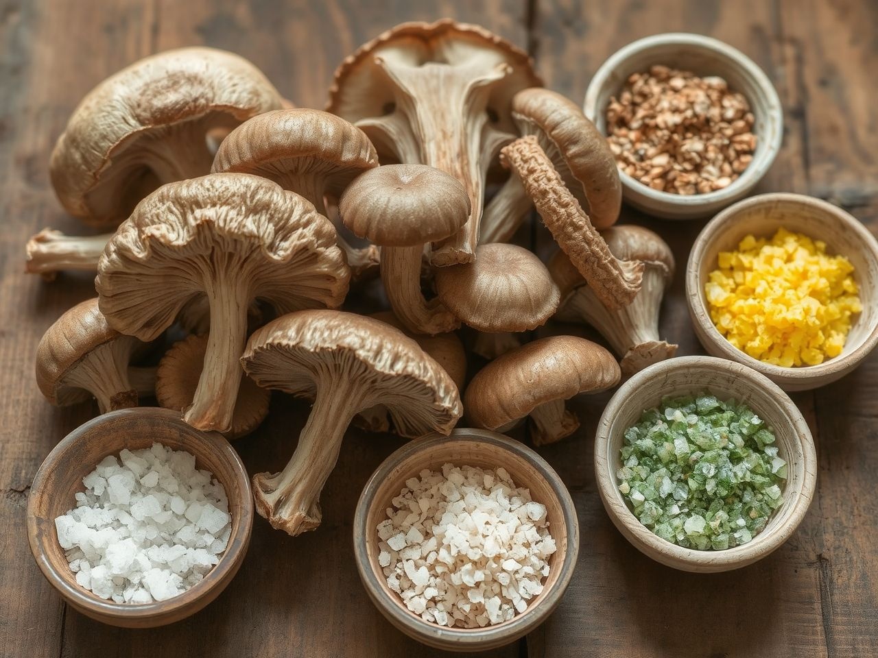 A gombák gazdagok cinkben, rézben és szelénben is.