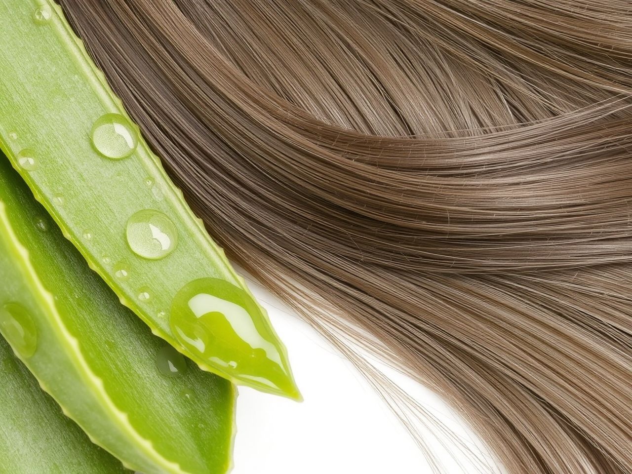 Az aloe vera olaj nyugtatja és hidratálja a fejbőrt hatékonyan.