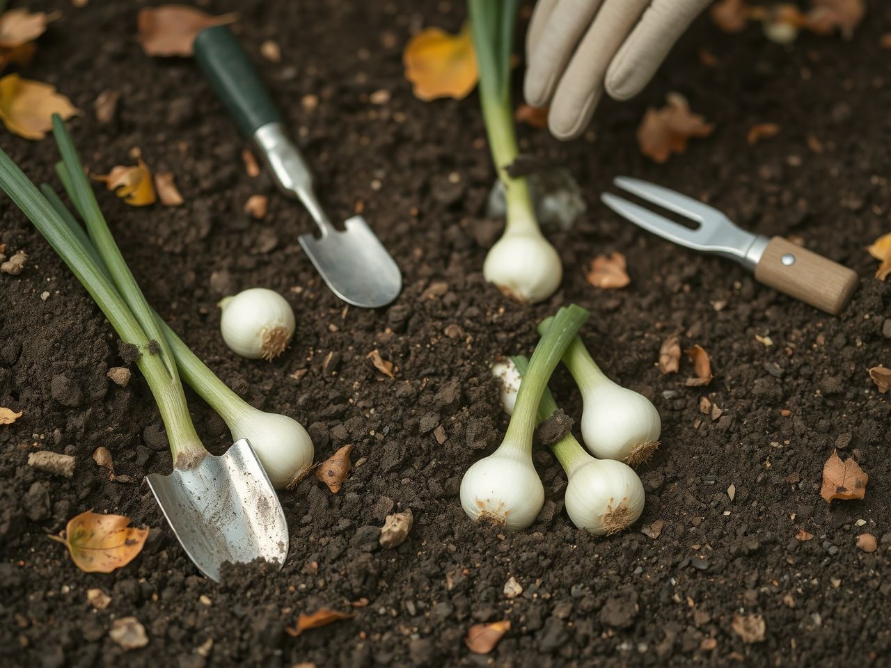 Az őszi ültetés elősegíti az erős, egészséges újhagymát.