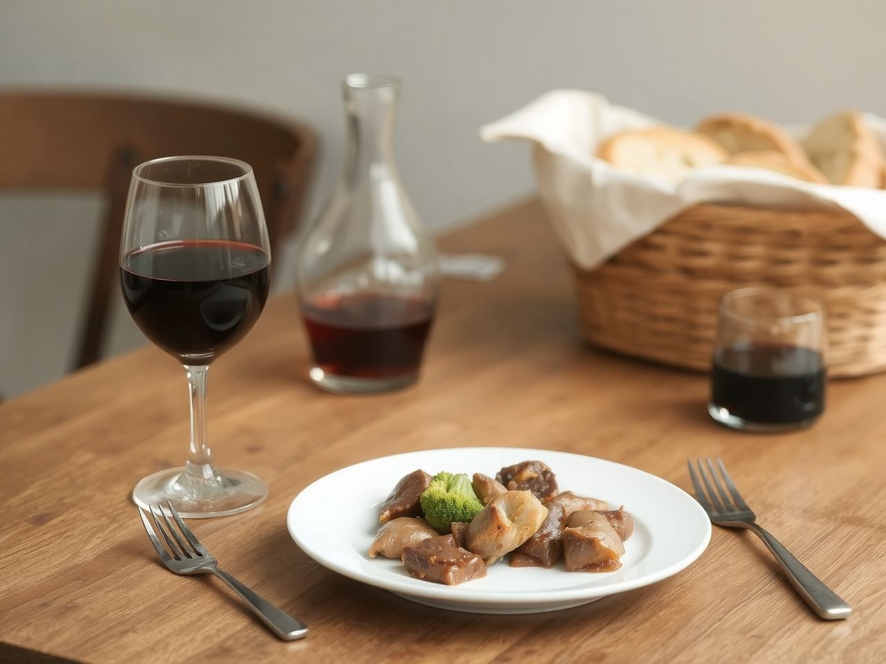 A bor kiválasztása fokozza a brokkolis csirkemáj ízélményét.