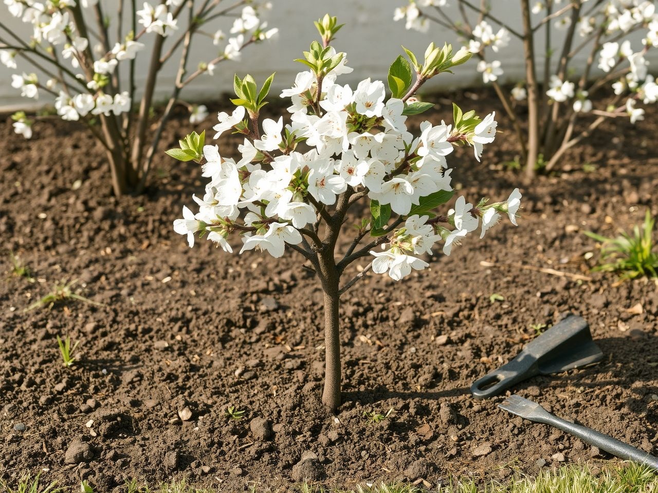 Korai cseresznyefajták korai ültetéssel hamarabb teremnek.