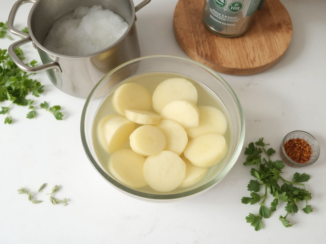 Az optimális áztatás eltávolítja a keményítőt, ropogós lesz.