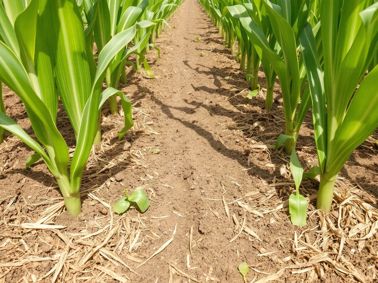 A mulcsozás csökkenti a talajeróziót és megtartja a nedvességet.
